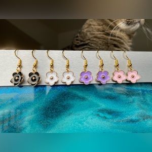 Stainless Steel Flower Earrings